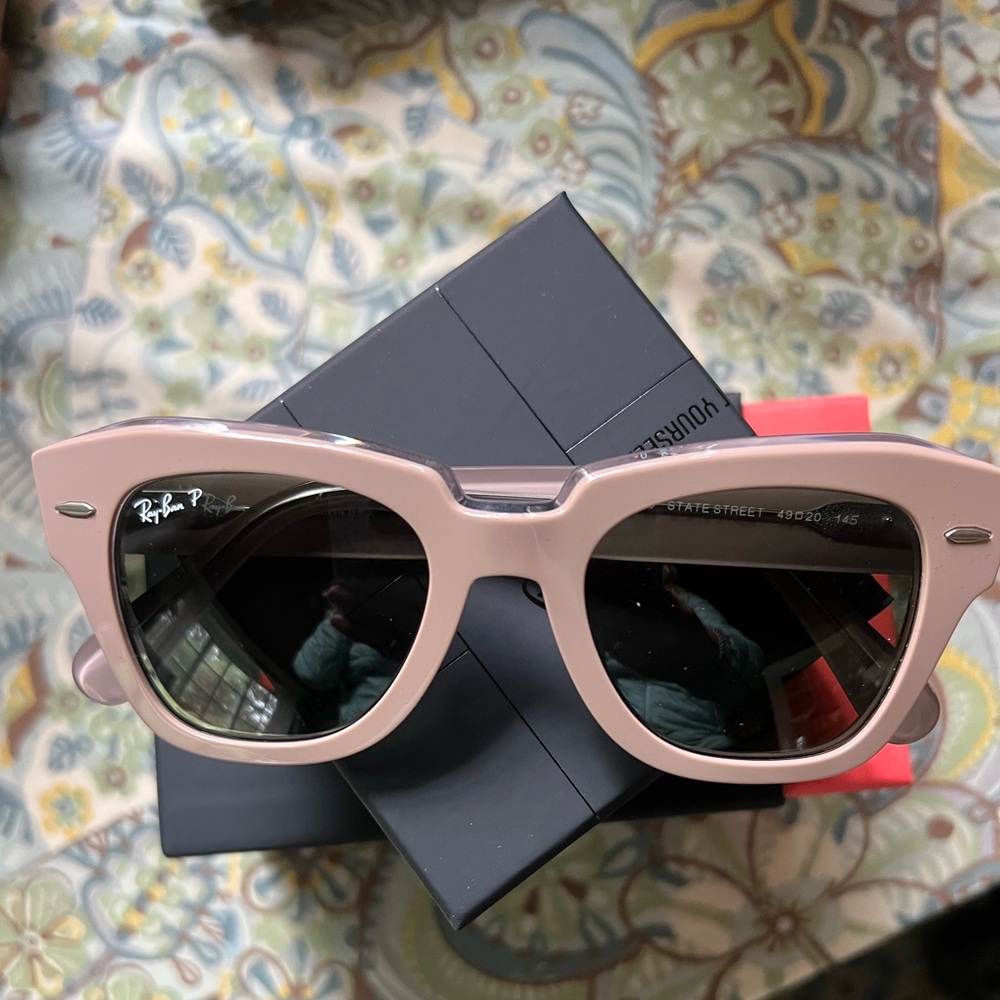 Ray-Ban State Street Sunglasses - custom made with polarized lenses - NWT & box